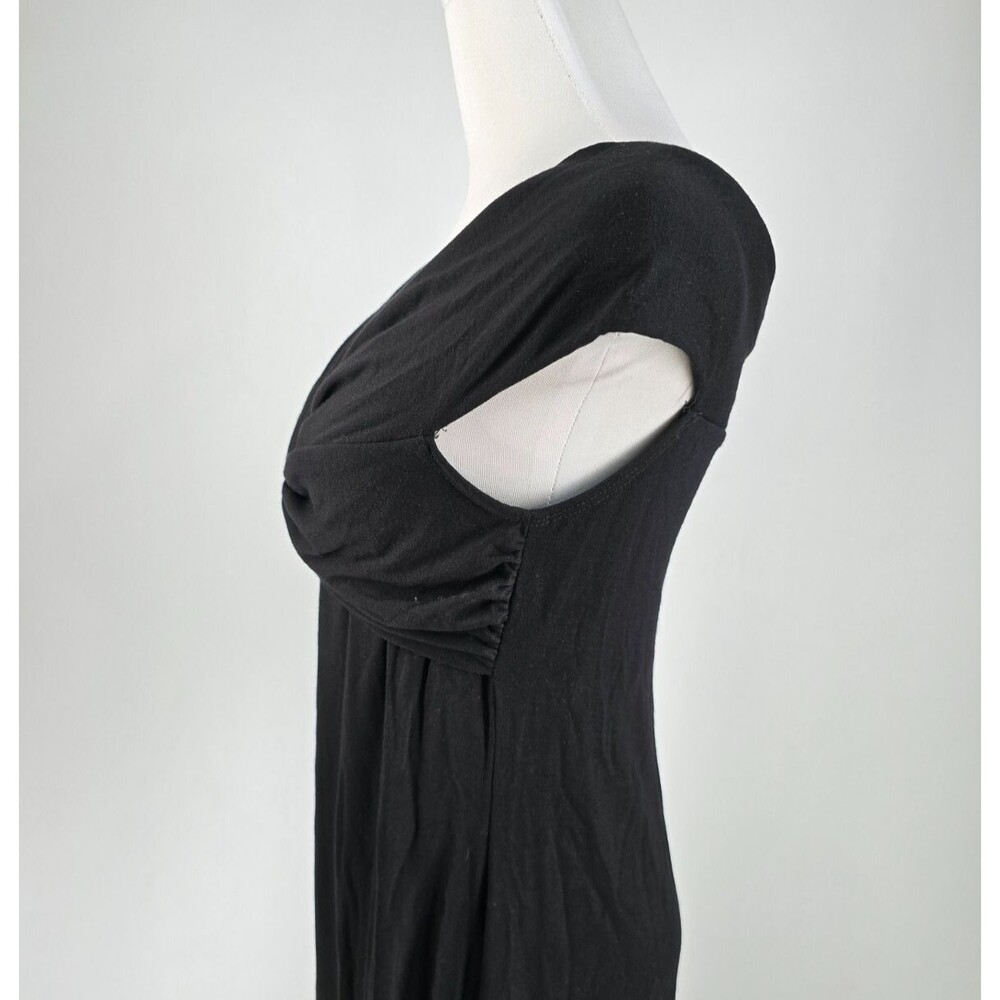 Reformation Anthropologie Midi Dress M Black Casual Comfort Off the Shoulder - Picture 4 of 8